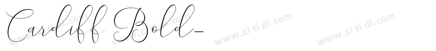 Cardiff Bold字体转换